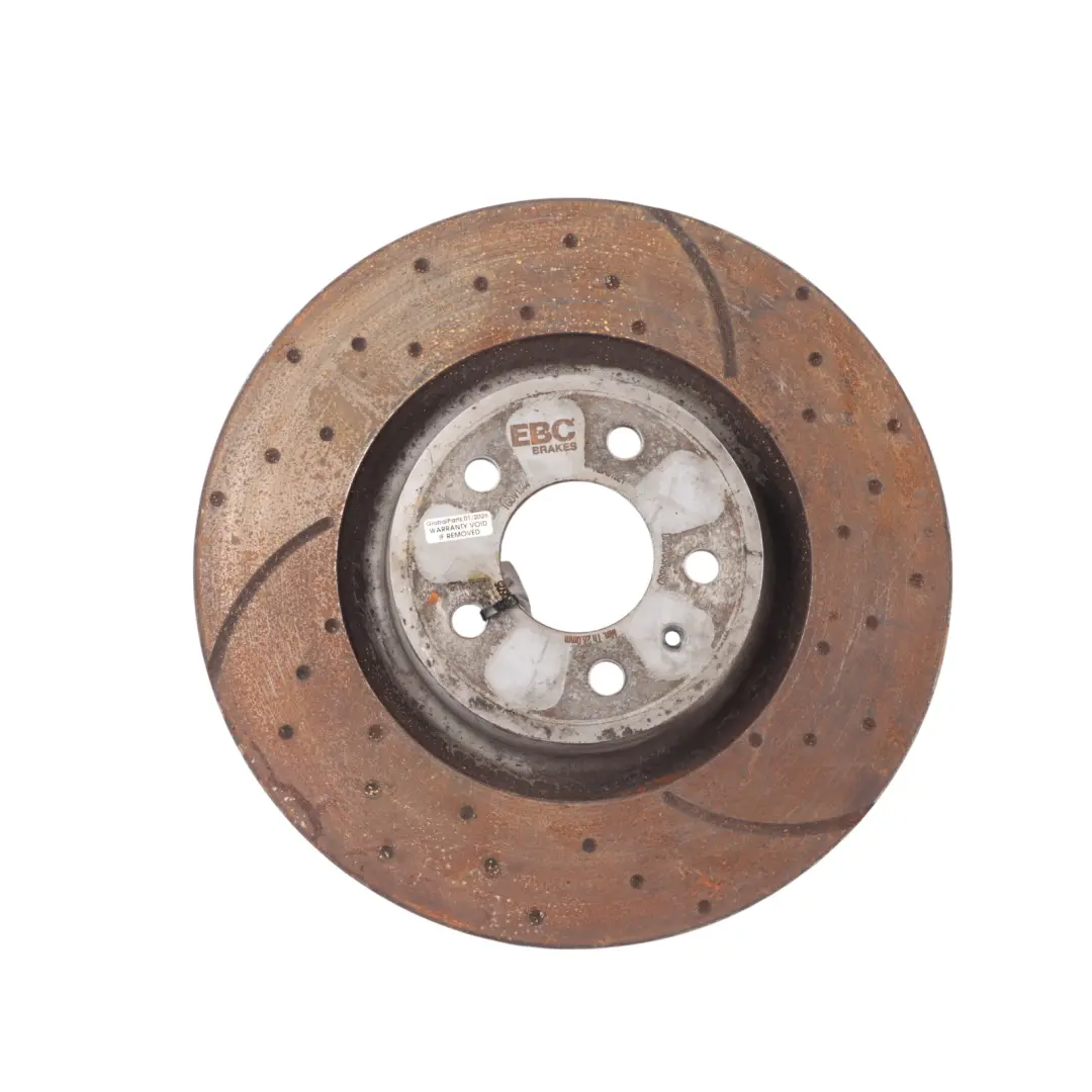 Front Brake Disc Pair Slotted Dimpled EBC 345x52 to Audi S4 B8 S5 8T Q5 8R with Part number GD1844 Audi S4 B8 S5 8T Q5 8R Front Brake Disc Pair Slotted Dimpled EBC 345x52 - SKU GD1844 - Part number GD1844