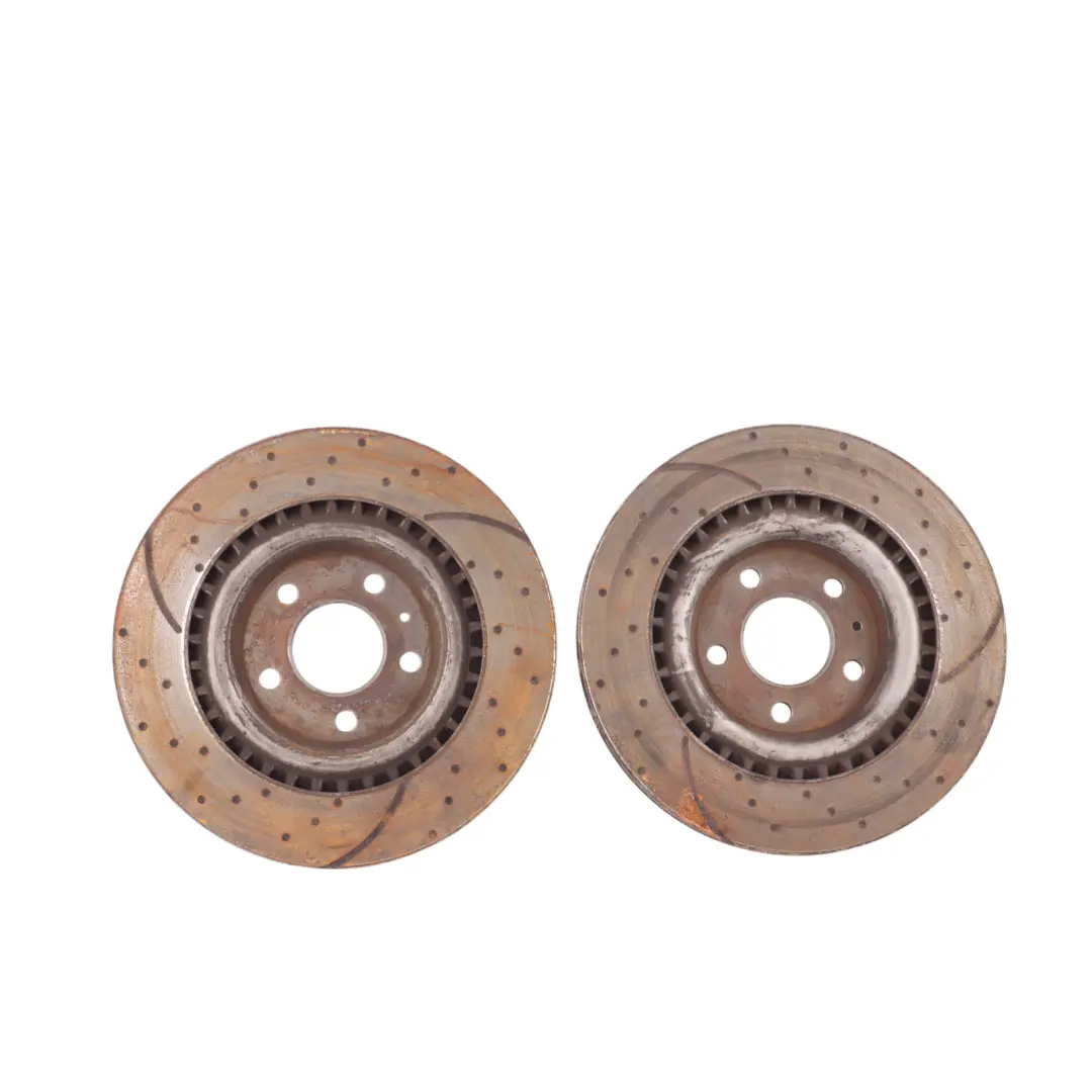 Front Brake Disc Pair Slotted Dimpled EBC 330x36 to Audi S4 B8 S5 8T Q5 8R with Part number GD1846 Audi S4 B8 S5 8T Q5 8R Front Brake Disc Pair Slotted Dimpled EBC 330x36 - SKU GD1846 - Part number GD1846