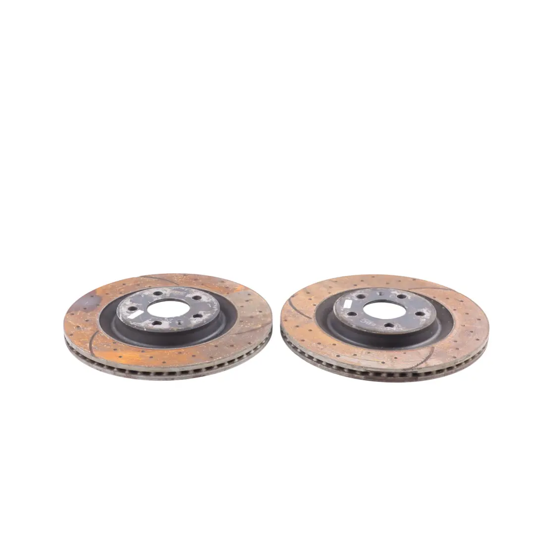 Front Brake Disc Pair Slotted Dimpled EBC 330x36 to Audi S4 B8 S5 8T Q5 8R with Part number GD1846 Audi S4 B8 S5 8T Q5 8R Front Brake Disc Pair Slotted Dimpled EBC 330x36 - SKU GD1846 - Part number GD1846