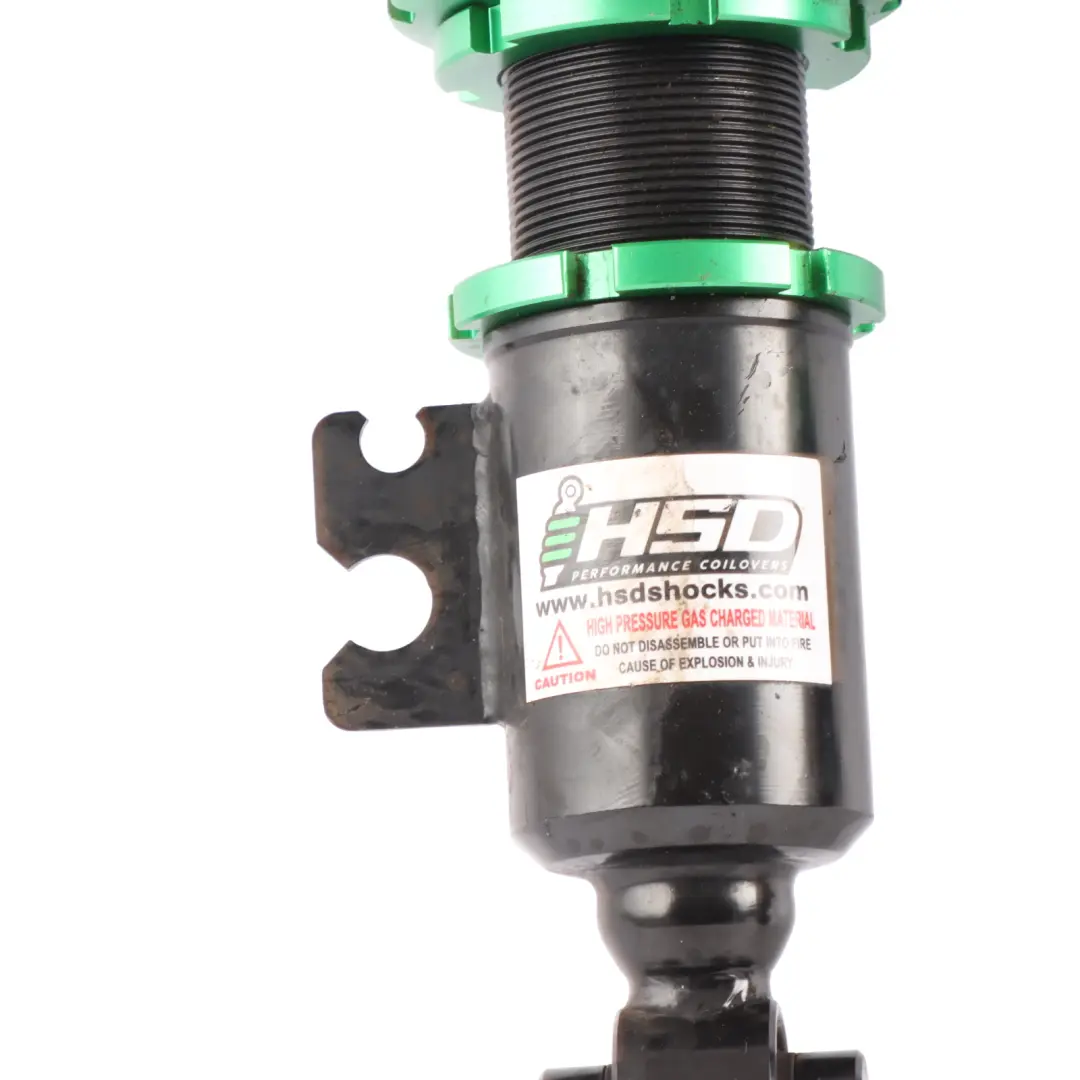 Strut Cooper S HSD MonoPro Rear Suspension Shock Absorber Set to Mini R53 Spring with Part number HSD-R53 Mini R53 Spring Strut Cooper S HSD MonoPro Rear Suspension Shock Absorber Set - SKU HSD-R53 - Part number HSD-R53