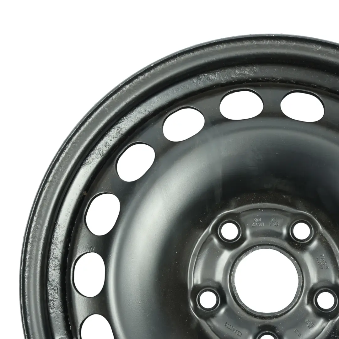 Volkswagen SEAT Skoda Audi Wheel Rim Steel Black 16" 7J ET:45 5x112 - SKU KBA43930-1 - Part number KBA43930