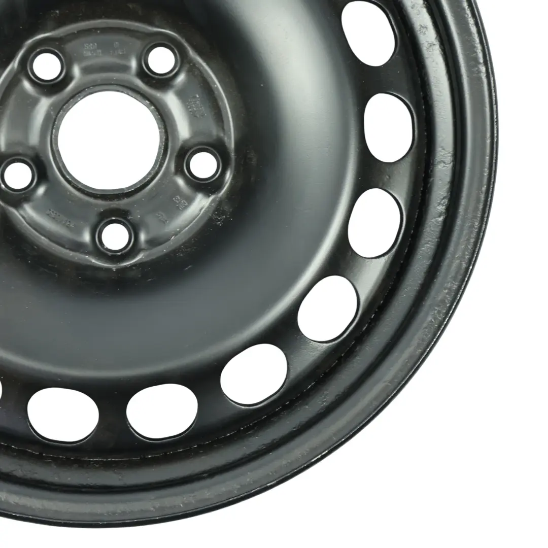 Llanta Acero Negro 16" 7J ET:45 5X112 para Volkswagen SEAT Skoda Audi con número de pieza KBA43930 Volkswagen SEAT Skoda Audi Llanta Acero Negro 16" 7J ET:45 5X112 - SKU KBA43930-1 - Número de pieza KBA43930