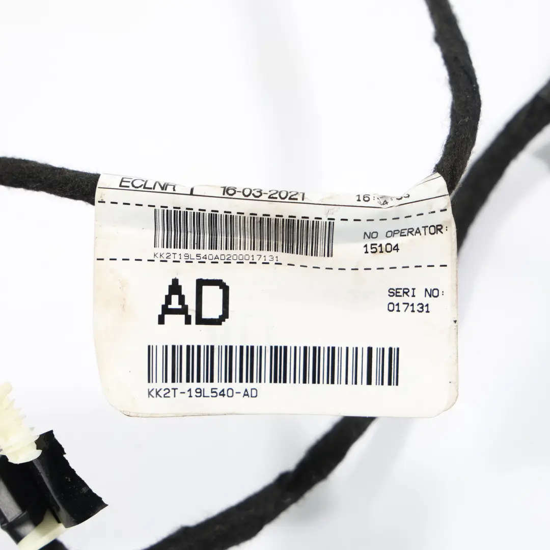 Ford Transit Custom Mk8 Sliding Side Door Wiring Loom Left N/S - SKU KK2T-19L540-AD - Part number KK2T-19L540-AD