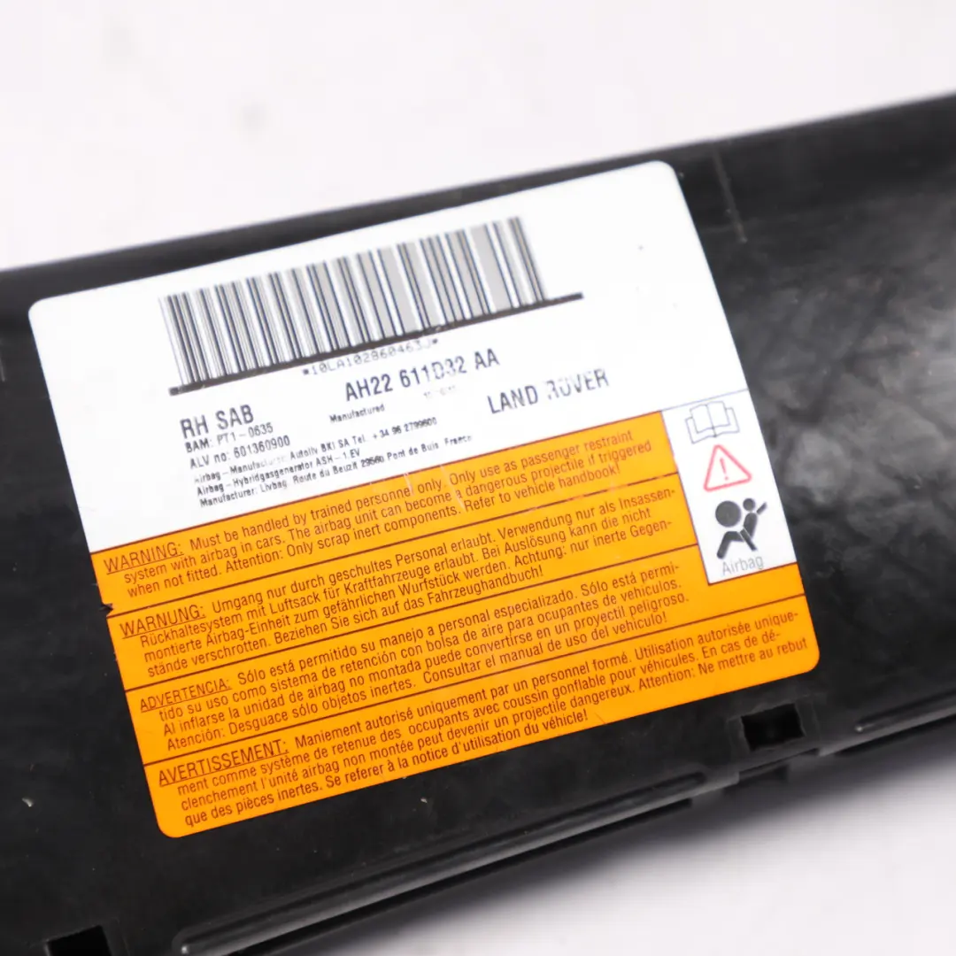 Land Rover Discovery 4 L319 Front Seat Air Module Unit Right O/S AH22-611D32-AA - SKU LR017430 - Part number LR017430