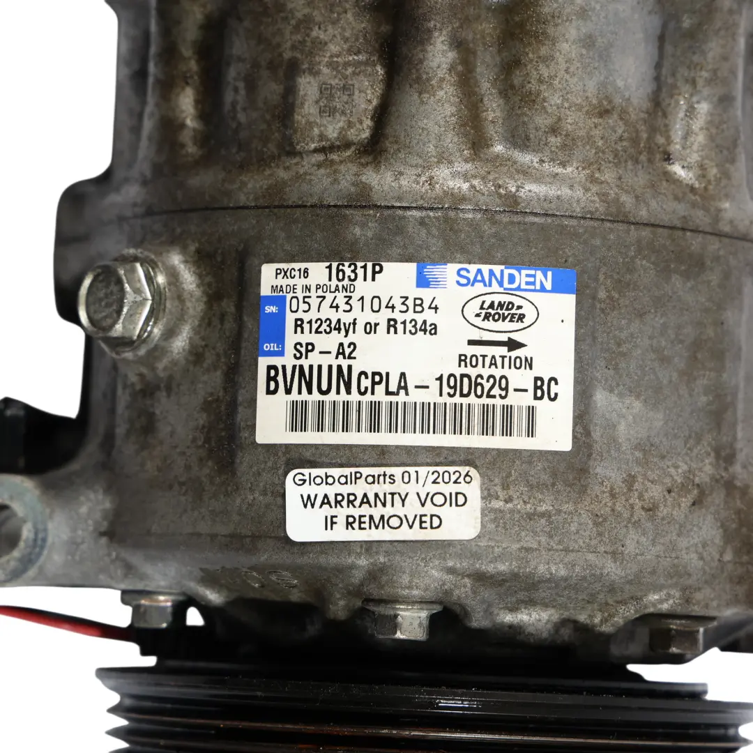Range Rover L405 Kompresor Pompa Klimatyzacji 4.4 SDV8 CPLA-19D629-BC - SKU LR035761 - Numer Części LR035761