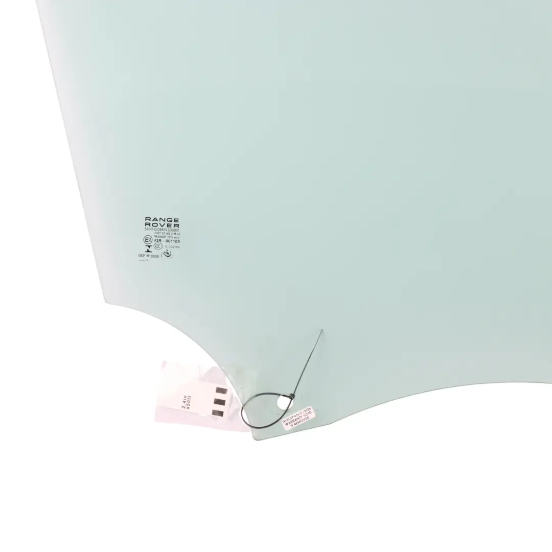Front Door Window Side Glass AS2 Right O/S BJ32-21410-AC to Range Rover Evoque L538 with Part number LR044525 Range Rover Evoque L538 Front Door Window Side Glass AS2 Right O/S BJ32-21410-AC - SKU LR044525 - Part number LR044525