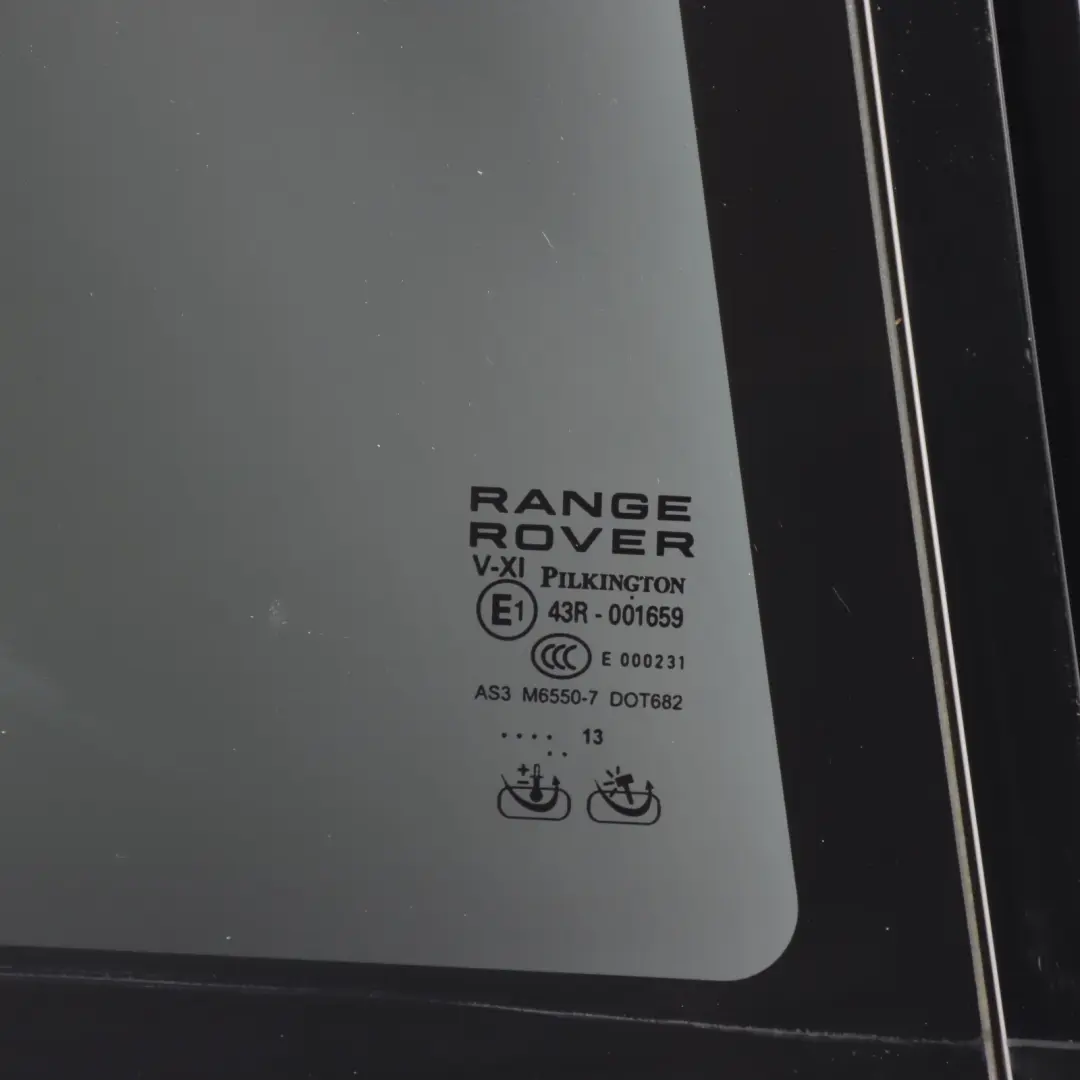 Range Rover L405 Rear Fixed Window Glass Tinted AS3 Door Right O/S - SKU LR046785 - Part number LR046785