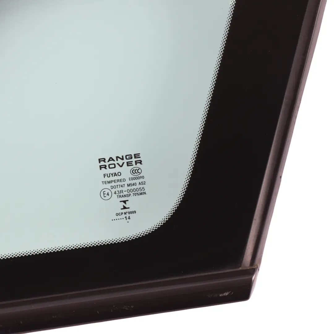 Vetro Finestrino Posteriore Destro AS2 per Range Rover Evoque L538 con numero di parte LR049331 Range Rover Evoque L538 Vetro Finestrino Posteriore Destro AS2 - SKU LR049331 - Numero di parte LR049331