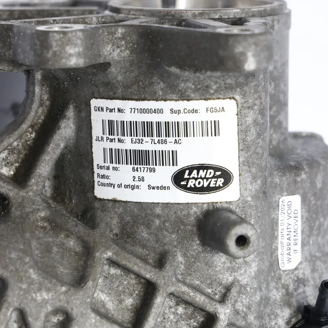 Land Rover Evoque L538 Différentiel D'Essieu Avant 2,58 EJ32-7L486-AC, GARANTIE - SKU LR051075-1 - Numéro de pièce LR051075