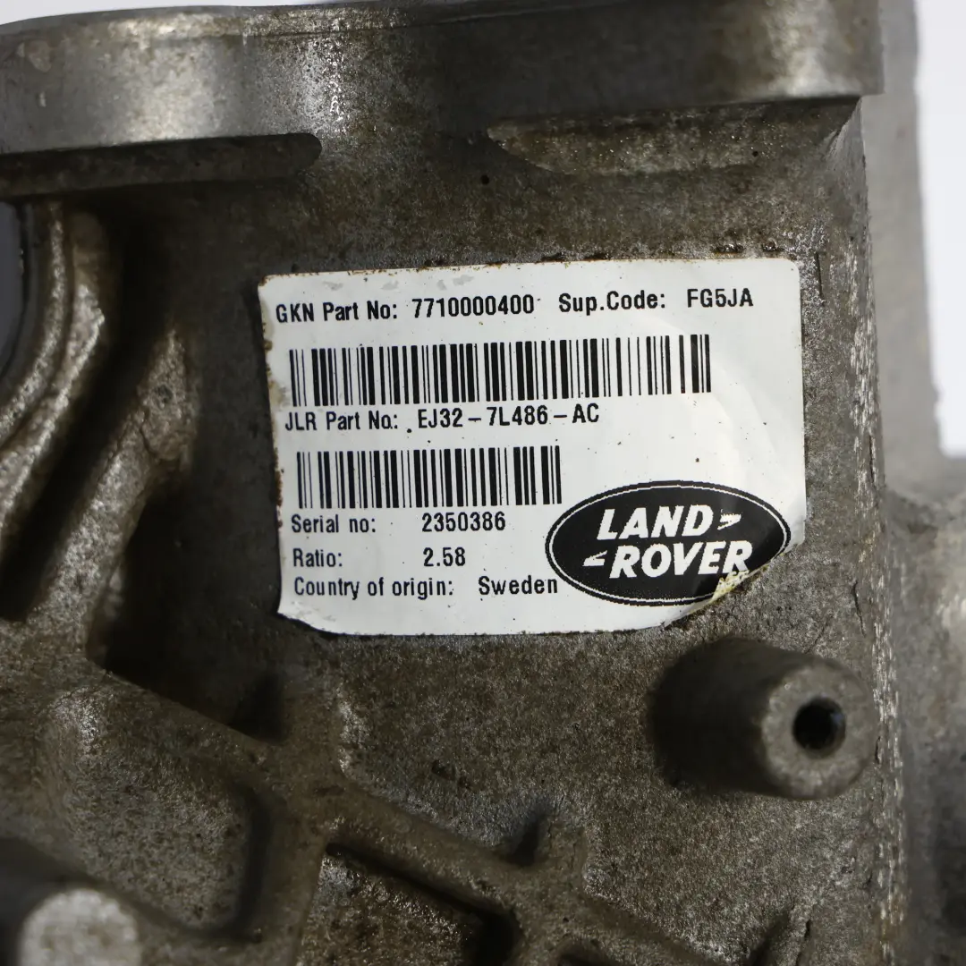 Land Rover Evoque L538 Différentiel D'Essieu Avant 2,58 EJ32-7L486-AC GARANTIE - SKU LR051075 - Numéro de pièce LR051075