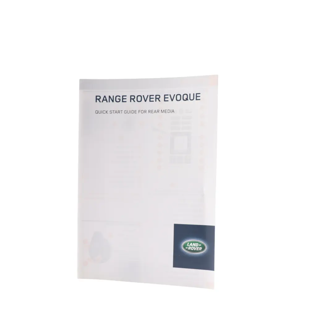 Owner's Manual Handbook Supplement Book to Range Rover Evoque L538 with Part number LRL100260141 Range Rover Evoque L538 Owner's Manual Handbook Supplement Book - SKU LRL100260141 - Part number LRL100260141