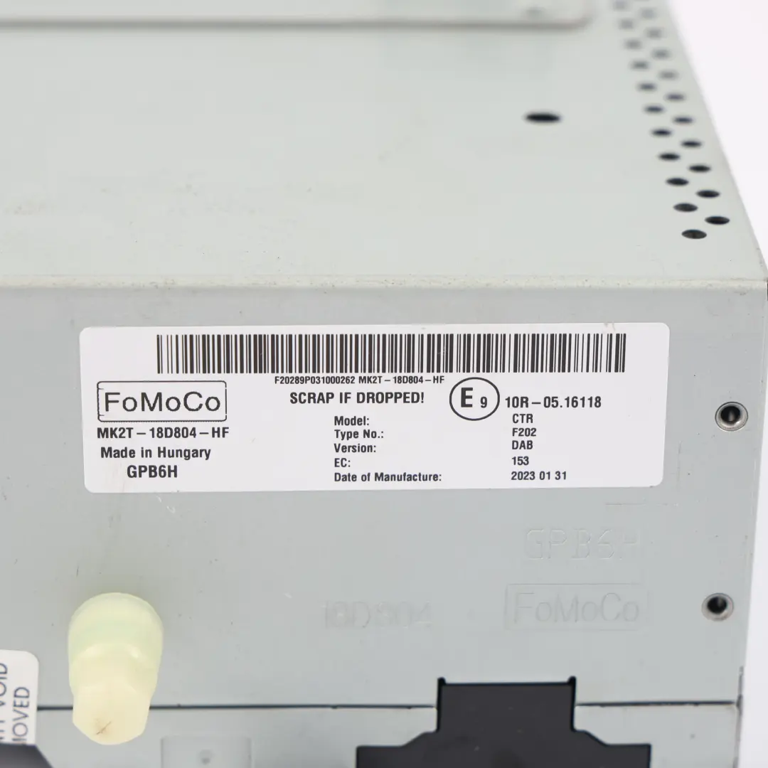 Ford Transit Custom Mk8 Radio Stereo MMI Multimedia Head Unit - SKU MK2T-18D804-HF - Part number MK2T-18D804-HF