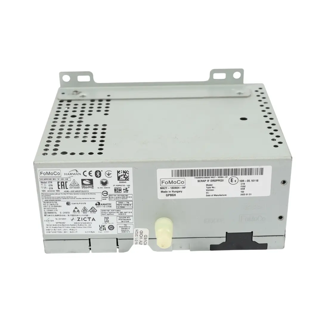 Ford Transit Custom Mk8 Radio Odtwarzacz Nawigacja Multimedia MK2T18D804HF - SKU MK2T-18D804-HF - Numer Części MK2T-18D804-HF