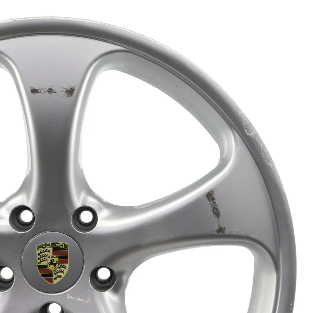 Porsche Cayenne 9PA Silver Wheel Alloy Rim 22" 10J ET:55 VIA - SKU PORSCHE-VIA-22-1 - Part number PORSCHE-VIA-22