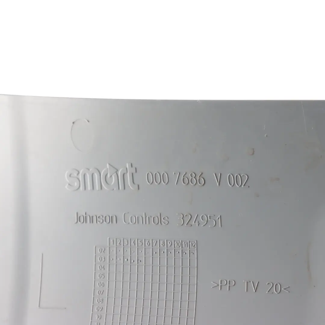 W452 Pillar A Trim Cover Panel Grey Front Left N/S 0007686 to Smart Roadster with Part number Q0007686V002 Smart Roadster W452 Pillar A Trim Cover Panel Grey Front Left N/S 0007686 - SKU Q0007686V002 - Part number Q0007686V002