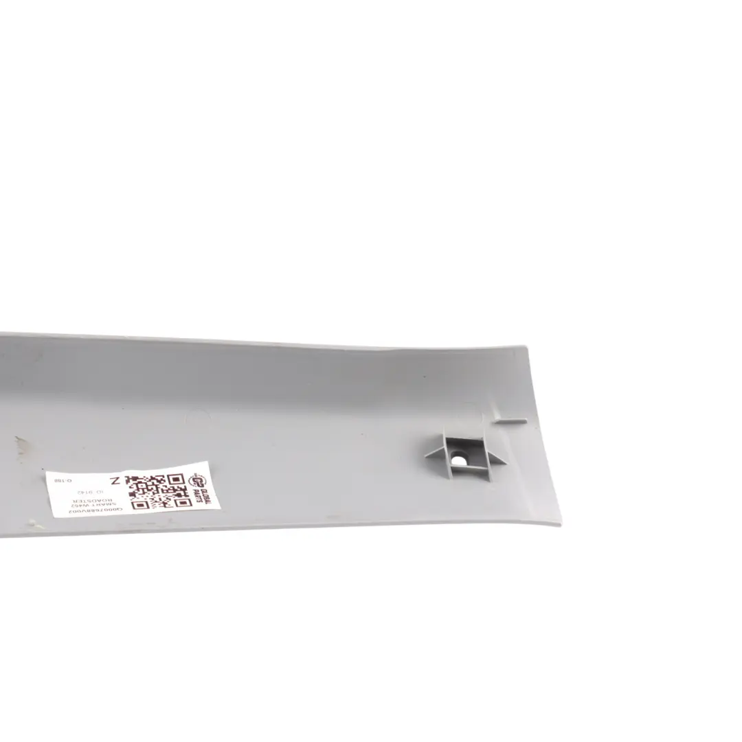 W452 Pillar A Trim Cover Panel Grey Front Right O/S 0007688 to Smart Roadster with Part number Q0007688V002 Smart Roadster W452 Pillar A Trim Cover Panel Grey Front Right O/S 0007688 - SKU Q0007688V002 - Part number Q0007688V002