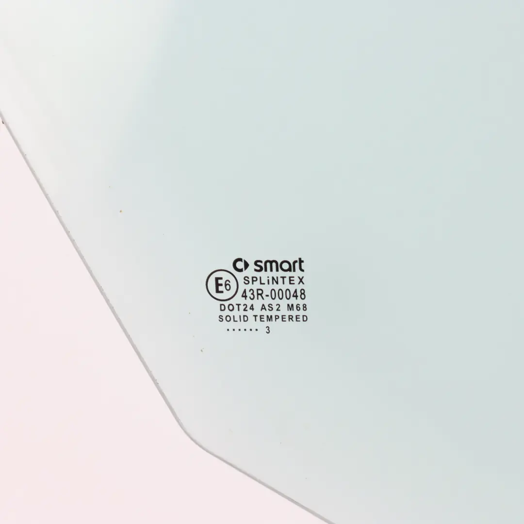 Smart W452 Roadster Roll Down Window Glass Front Left N/S - SKU Q0009796V004 - Part number Q0009796V004