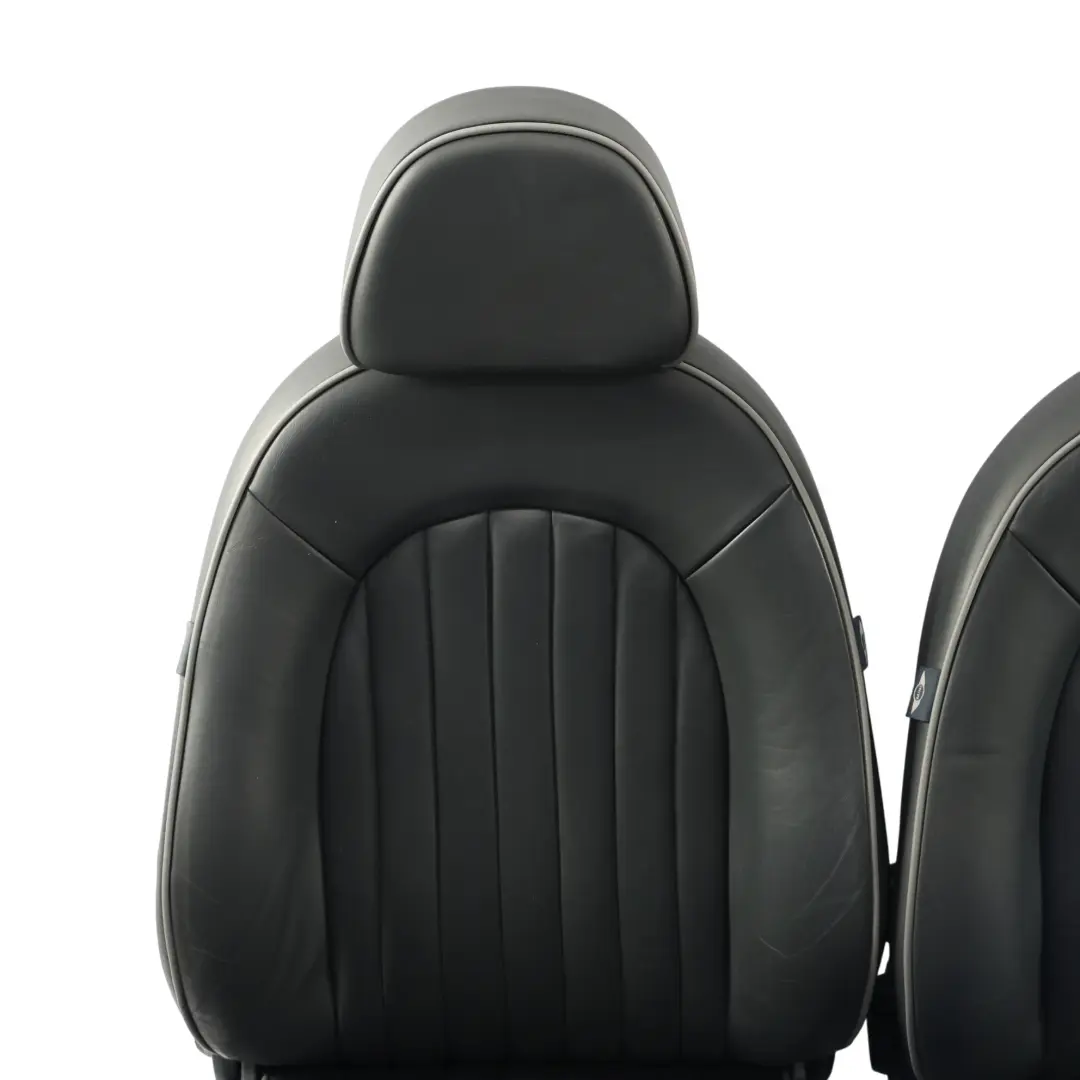  Leather Seats Mini R50 English Park Lane Heated Panther Black Front Rear Seat - SKU R50-ENGLISH-LEATHER-SEATS-LNPN - Part number 6971124