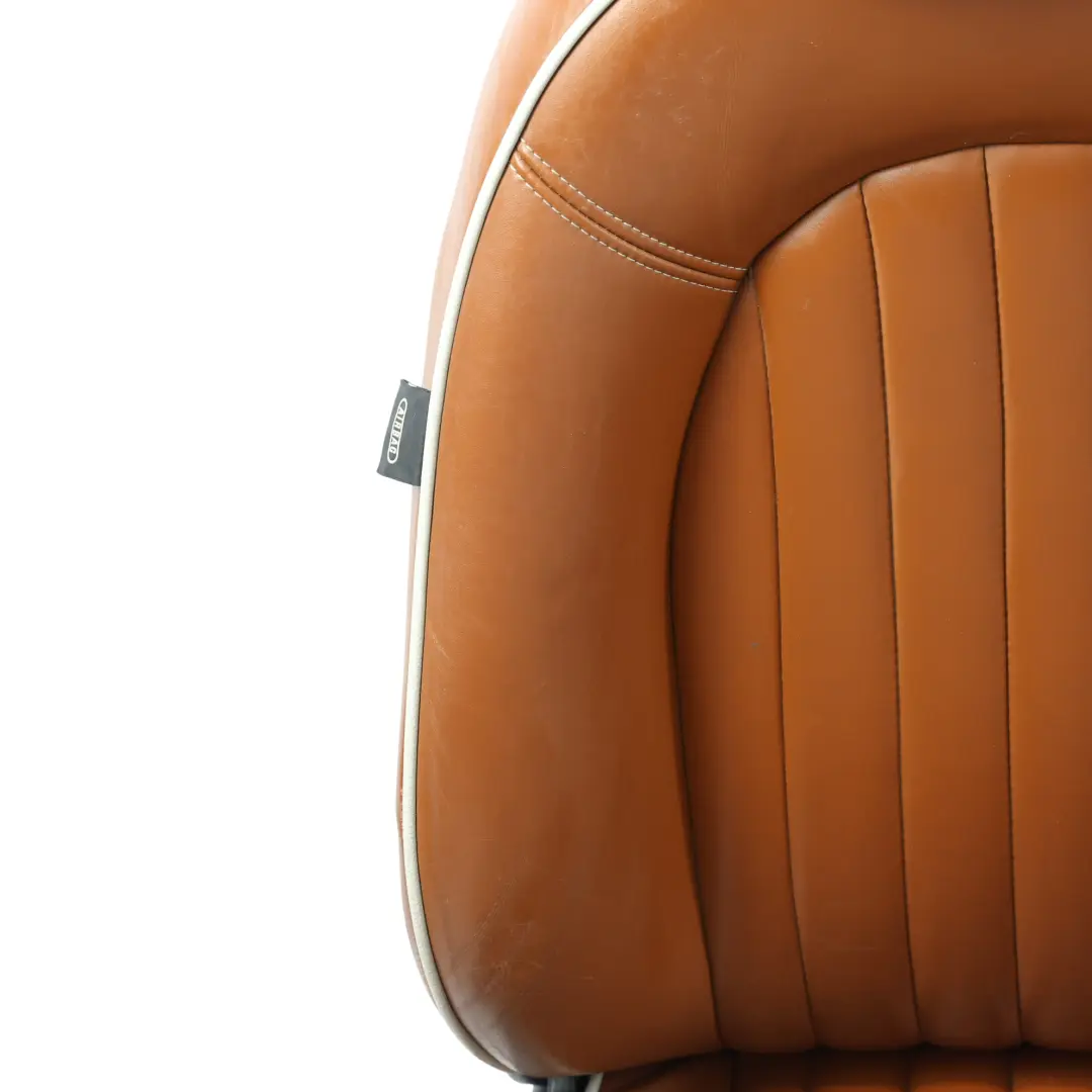 Mini Heated Sport Malt Brown Leather English Seats Front Rear Seat Sidewalk - SKU R52-SPORT-LEATHER-SEATS-SET - Part number R52