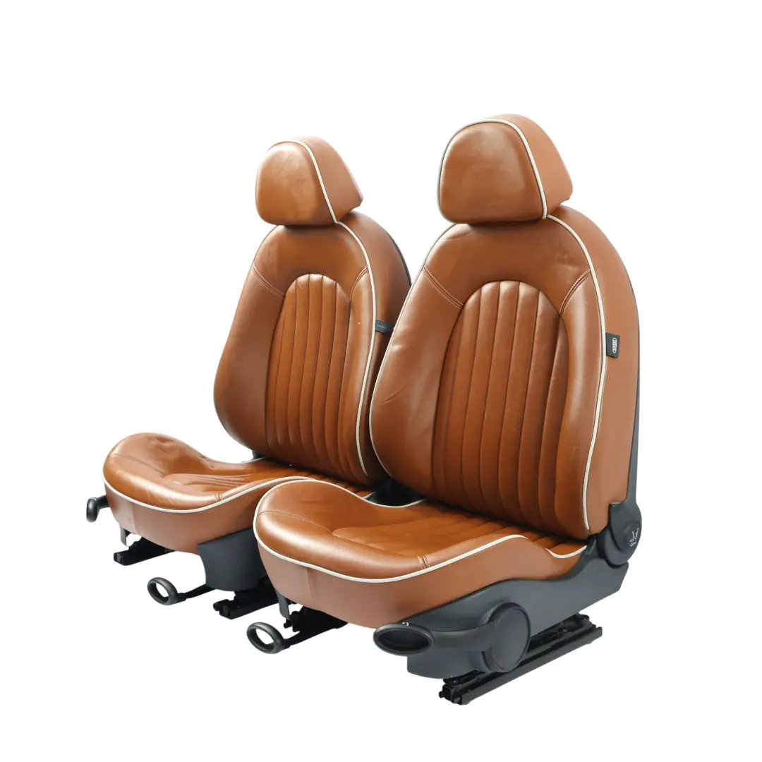 Mini Cooper Heizung Sport Malt Brown Leder Sitze Vorne Hinten Sitz Sidewalk - SKU R52-SPORT-LEATHER-SEATS-SET - Teilenummer R52