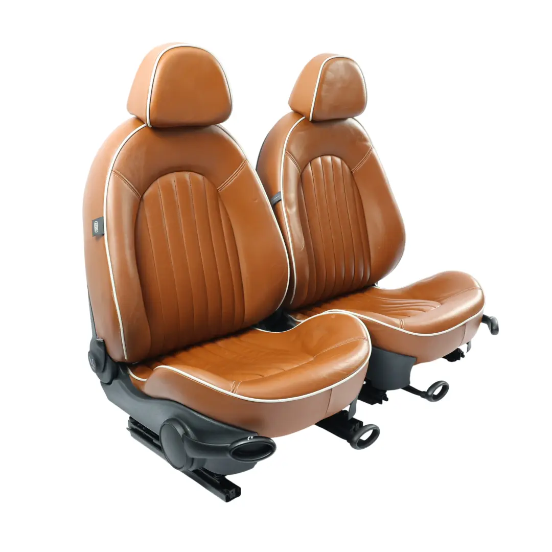 Mini Cooper Heizung Sport Malt Brown Leder Sitze Vorne Hinten Sitz Sidewalk - SKU R52-SPORT-LEATHER-SEATS-SET - Teilenummer R52