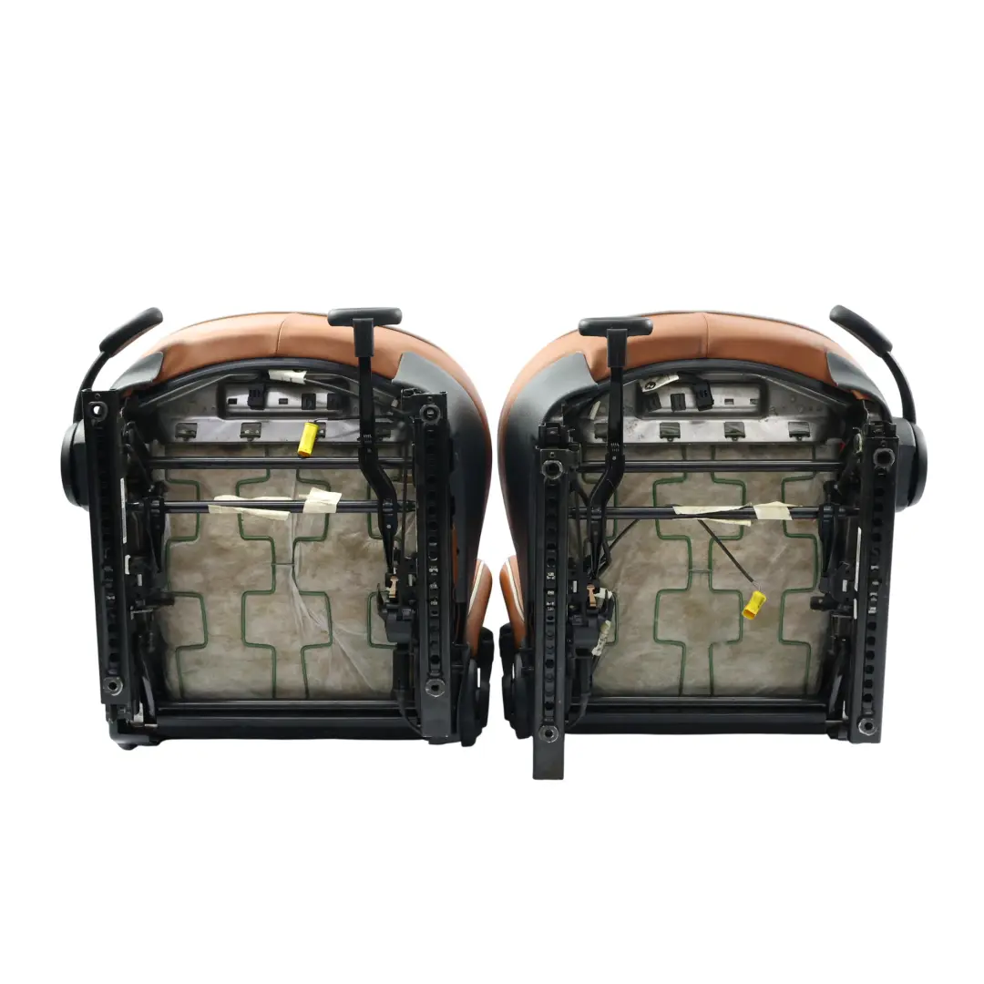 Heated Sport Malt Brown Leather English Seats Front Rear Seat Sidewalk to Mini with Part number R52 Mini Heated Sport Malt Brown Leather English Seats Front Rear Seat Sidewalk - SKU R52-SPORT-LEATHER-SEATS-SET - Part number R52