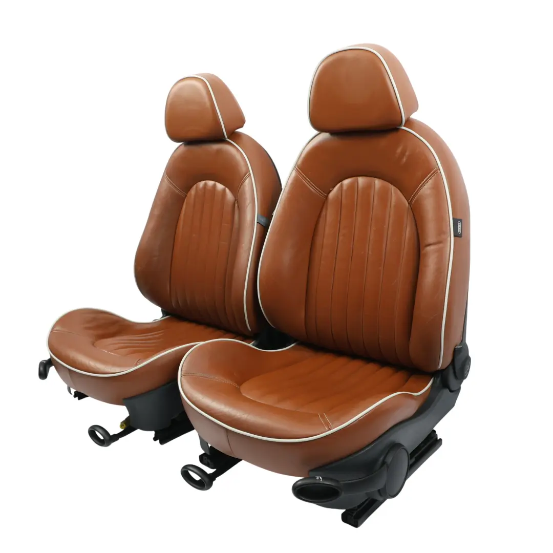 Mini Climatizada Sport Brown Asientos Cuero Inglés Asiento Sidewalk - SKU R52-SPORT-LEATHER-SEATS-SET - Número de pieza R52
