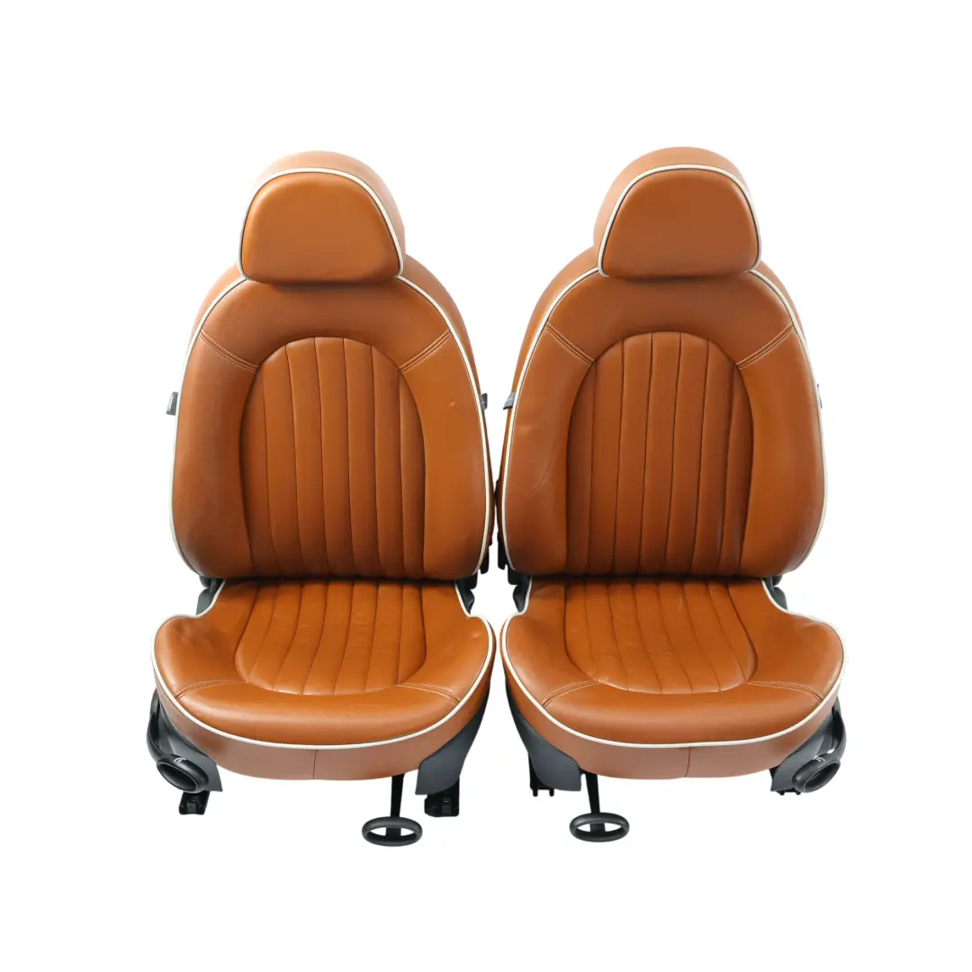 Mini Sport Chauffé Marron Malt Cuir Anglais Sièges Avant Arrière Trottoir - SKU R52-SPORT-LEATHER-SEATS-SET - Numéro de pièce R52