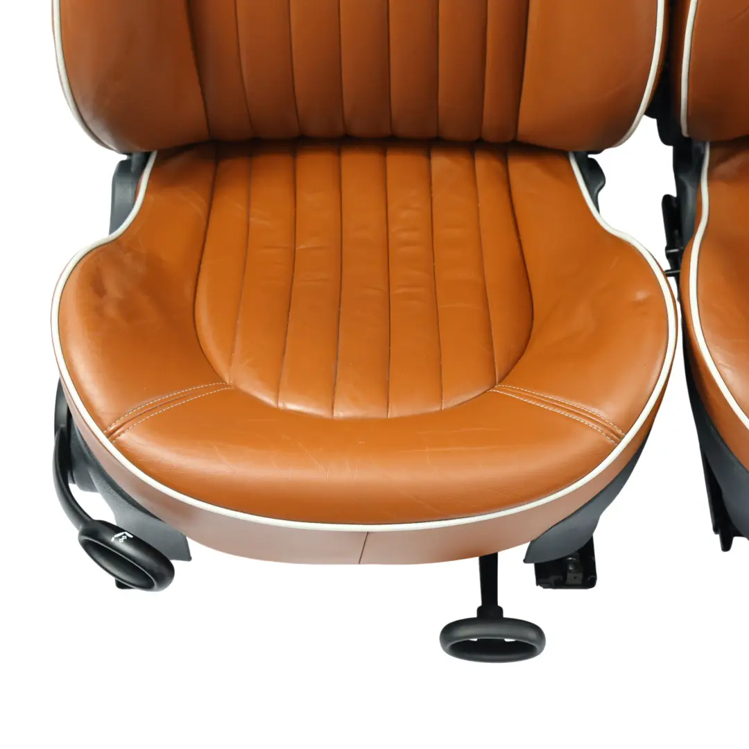 Mini Sport Chauffé Marron Malt Cuir Anglais Sièges Avant Arrière Trottoir - SKU R52-SPORT-LEATHER-SEATS-SET - Numéro de pièce R52