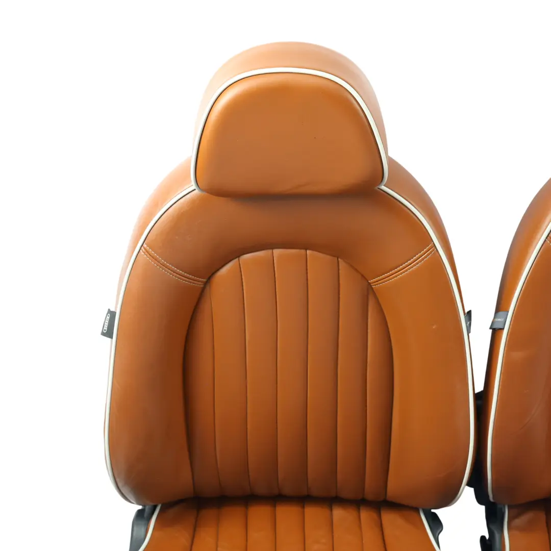 Mini Cooper Heizung Sport Malt Brown Leder Sitze Vorne Hinten Sitz Sidewalk - SKU R52-SPORT-LEATHER-SEATS-SET - Teilenummer R52