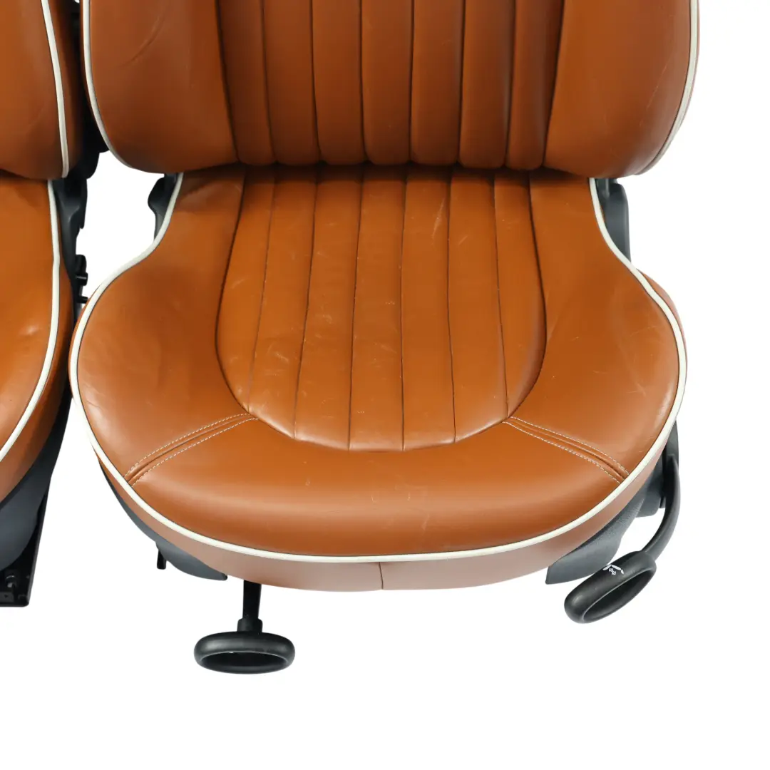 Mini Sport Chauffé Marron Malt Cuir Anglais Sièges Avant Arrière Trottoir - SKU R52-SPORT-LEATHER-SEATS-SET - Numéro de pièce R52