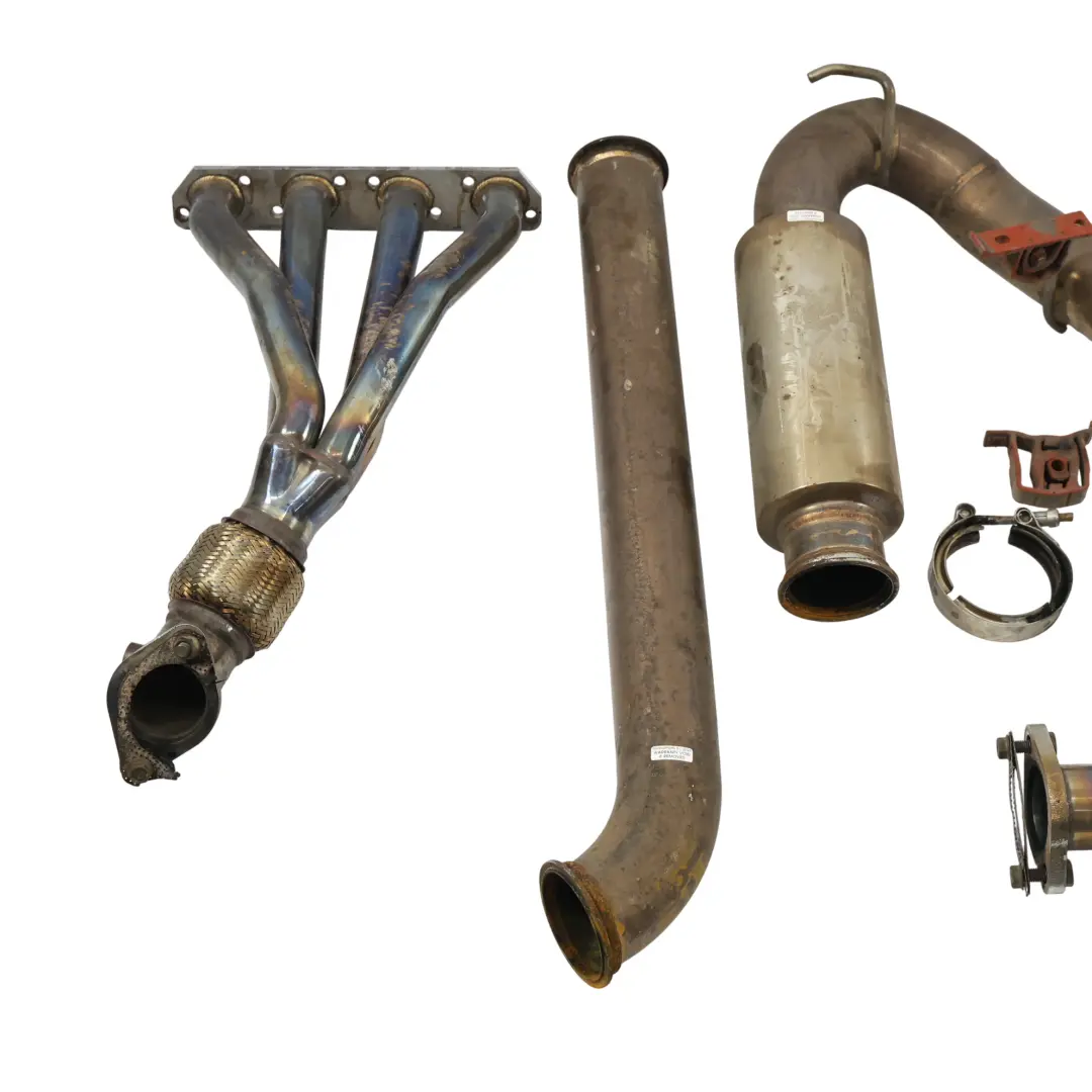 Malian Rear Exhaust System Cooper S W11 Muffler Double Pipe Chrome to Mini R53 with Part number R53-EXHAUST-1 Mini R53 Malian Rear Exhaust System Cooper S W11 Muffler Double Pipe Chrome - SKU R53-EXHAUST-1 - Part number R53-EXHAUST-1