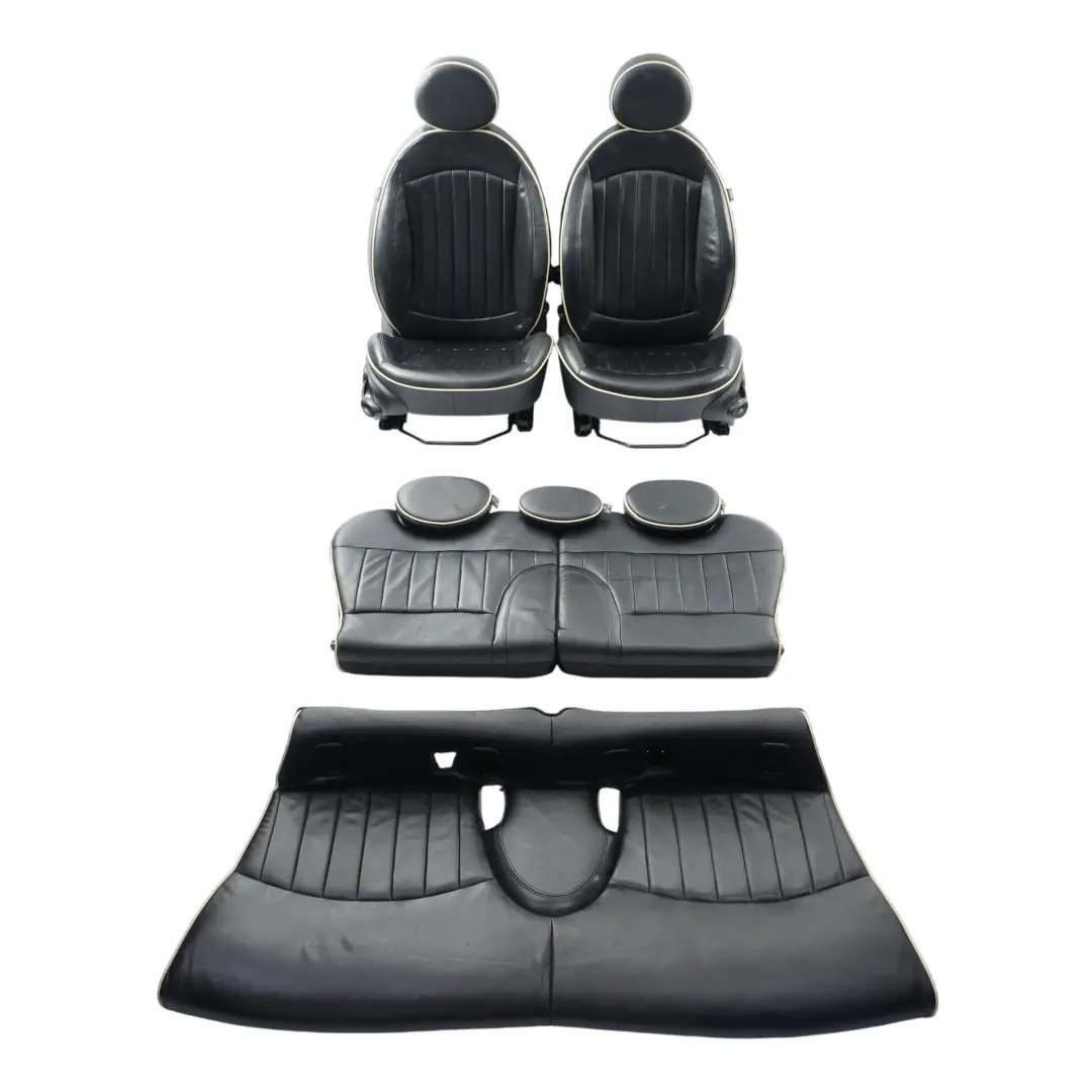 Sedili Sportivi Interni In Pelle Nera Lounge per Mini R55 Cooper One con numero di parte 7270324 Mini R55 Cooper One Sedili Sportivi Interni In Pelle Nera Lounge - SKU R55-SEATS-SPORT-LEATHER-SET-T9E1 - Numero di parte 7270324