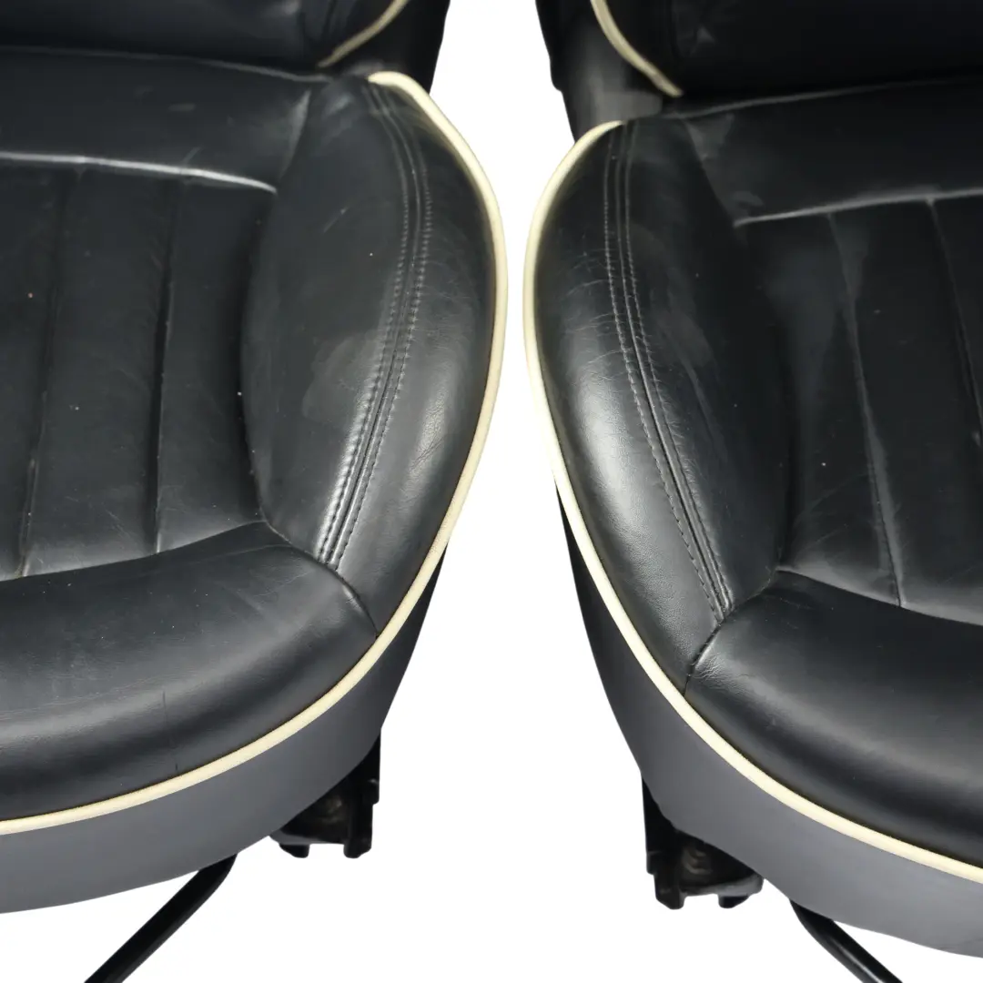 Mini R55 Cooper One Sport Seats Black Full Leather Lounge Interior - SKU R55-SEATS-SPORT-LEATHER-SET-T9E1 - Part number 7270324