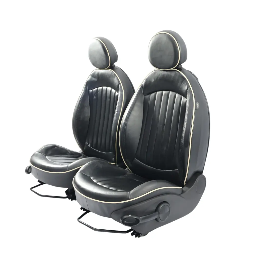 Mini R55 Cooper Uno Asientos De Cuero Sport Negro Completo Interior Cuero Lounge - SKU R55-SEATS-SPORT-LEATHER-SET-T9E1 - Número de pieza 7270324