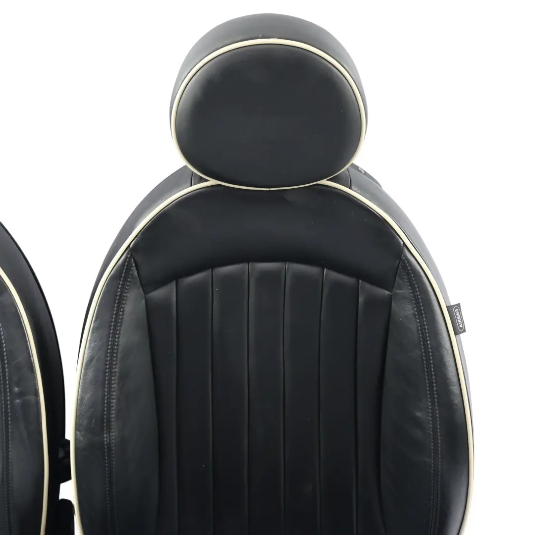 Asientos De Cuero Sport Negro Completo Interior Cuero Lounge para Mini R55 Cooper Uno con número de pieza 7270324 Mini R55 Cooper Uno Asientos De Cuero Sport Negro Completo Interior Cuero Lounge - SKU R55-SEATS-SPORT-LEATHER-SET-T9E1 - Número de pieza 7270324