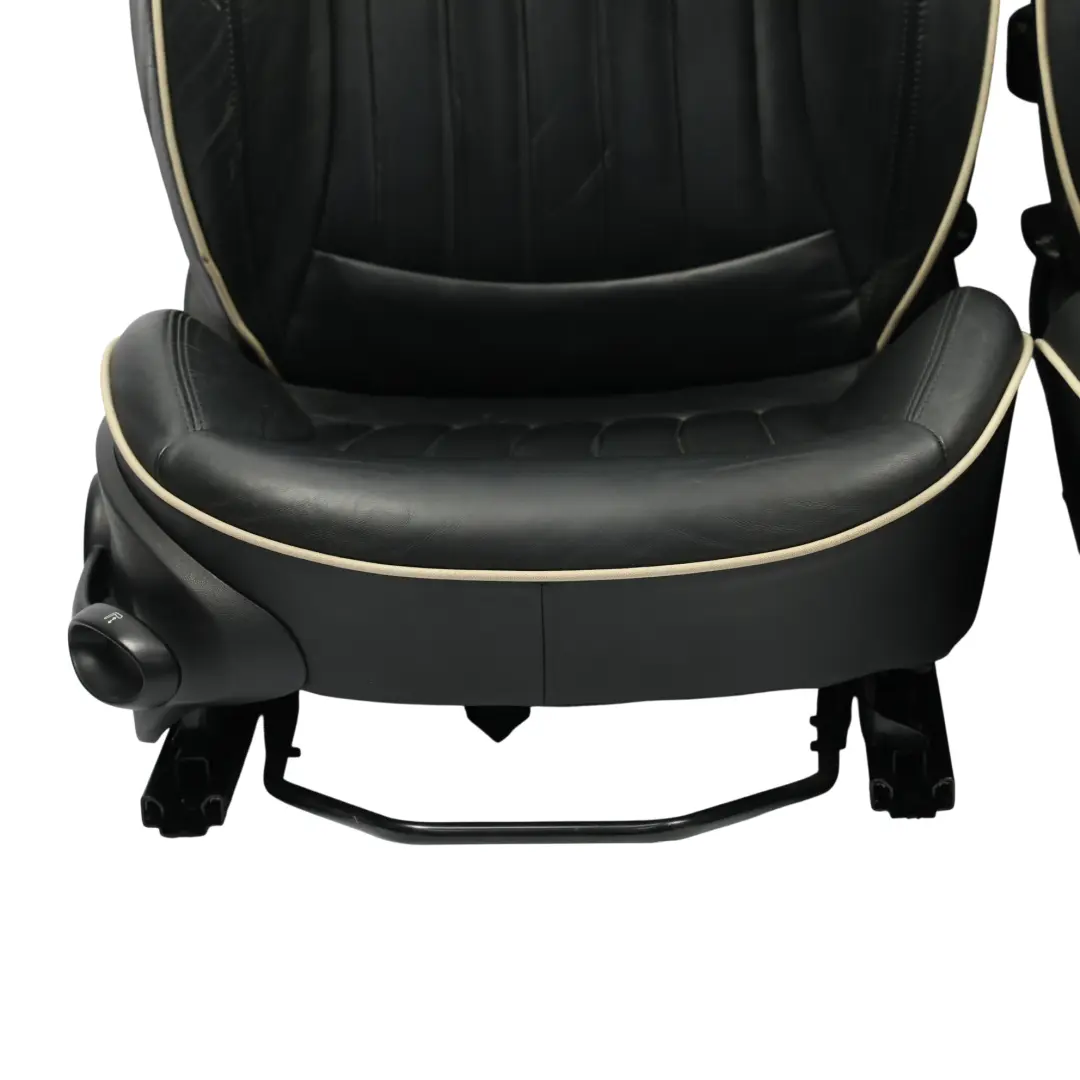 Seats Heated Sports Full Black Leather Lounge Interior SET to Mini Cooper One R56 with Part number 7270323 Mini Cooper One R56 Seats Heated Sports Full Black Leather Lounge Interior SET - SKU R56-SEATS-SPORT-LEATHER-LOUNGE-SET-T9E1-1 - Part number 7270323
