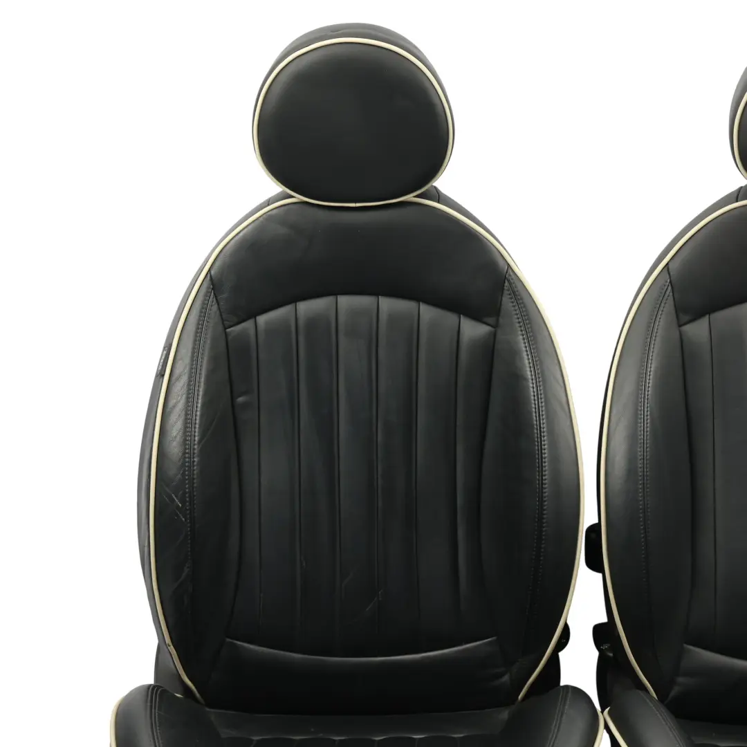 Mini Cooper One R56 Fotele Kanapa Sportowe Grzane Skórzane Czarne Komplet - SKU R56-SEATS-SPORT-LEATHER-LOUNGE-SET-T9E1-1 - Numer Części 7270323