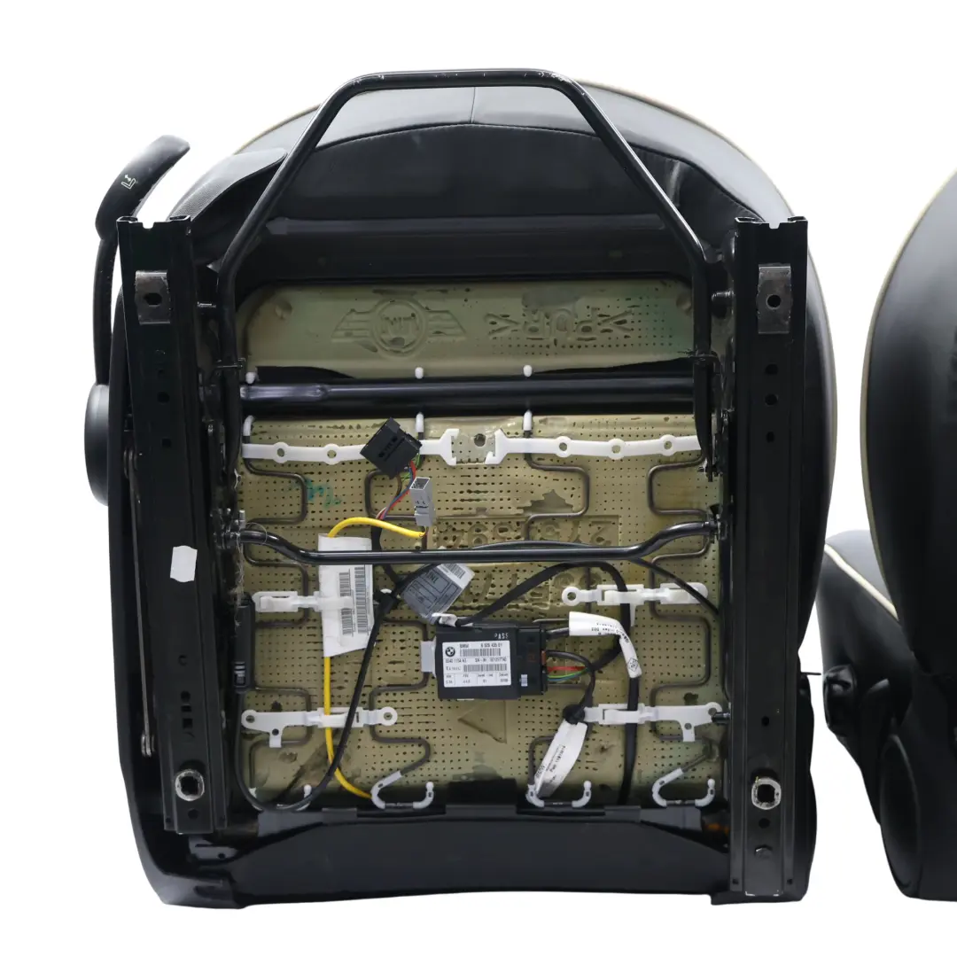 Mini Cooper One R56 Fotele Kanpa Sportowe Grzane Skórzane Czarne Komplet - SKU R56-SEATS-SPORT-LEATHER-LOUNGE-SET-T9E1-1 - Numer Części 7270323