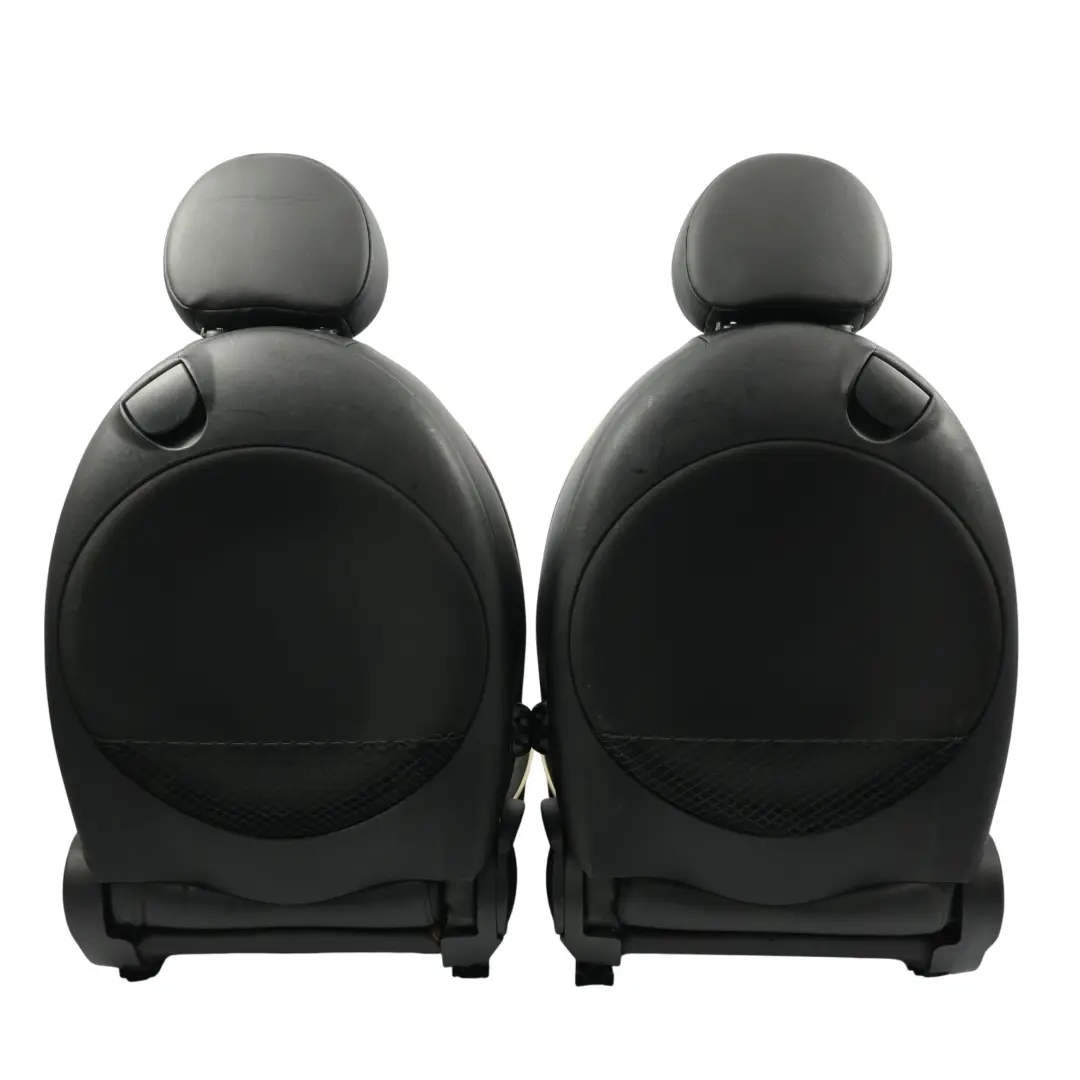 Mini Cooper One R56 Fotele Kanapa Sportowe Grzane Skórzane Czarne Komplet - SKU R56-SEATS-SPORT-LEATHER-LOUNGE-SET-T9E1-1 - Numer Części 7270323