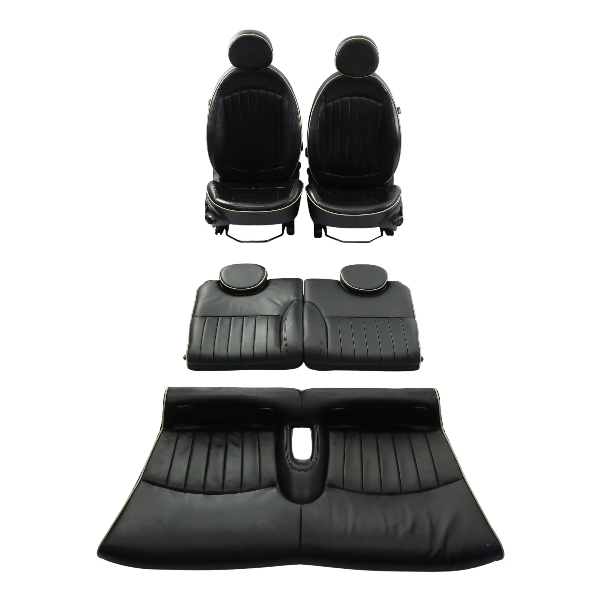 Mini Cooper One R56 Sport Asiento Completo Asiento Delantero Trasero Juego Negro