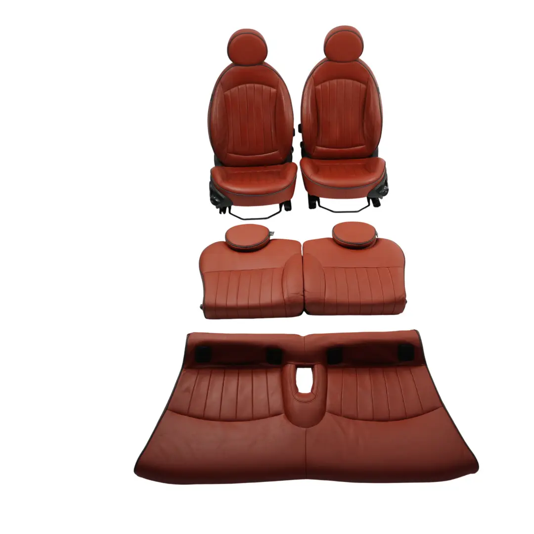 Mini R56 Asientos Calefactables Sport Lounge Rojo Madera Cuero Delantero Trasero - SKU R56-SPORTS-FULL-LEATHER-RED-SEATS - Número de pieza 7229613