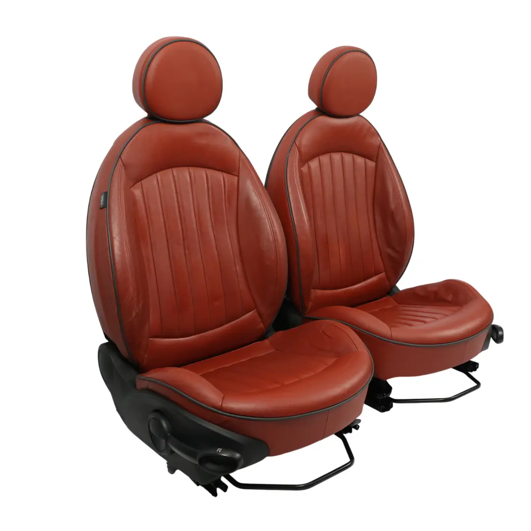 Sitze Beheizt Sport Lounge Redwood Red Interieur Leder Vorne Hinten für Mini R56 mit Teilenummer 7229613 Mini R56 Sitze Beheizt Sport Lounge Redwood Red Interieur Leder Vorne Hinten - SKU R56-SPORTS-FULL-LEATHER-RED-SEATS - Teilenummer 7229613
