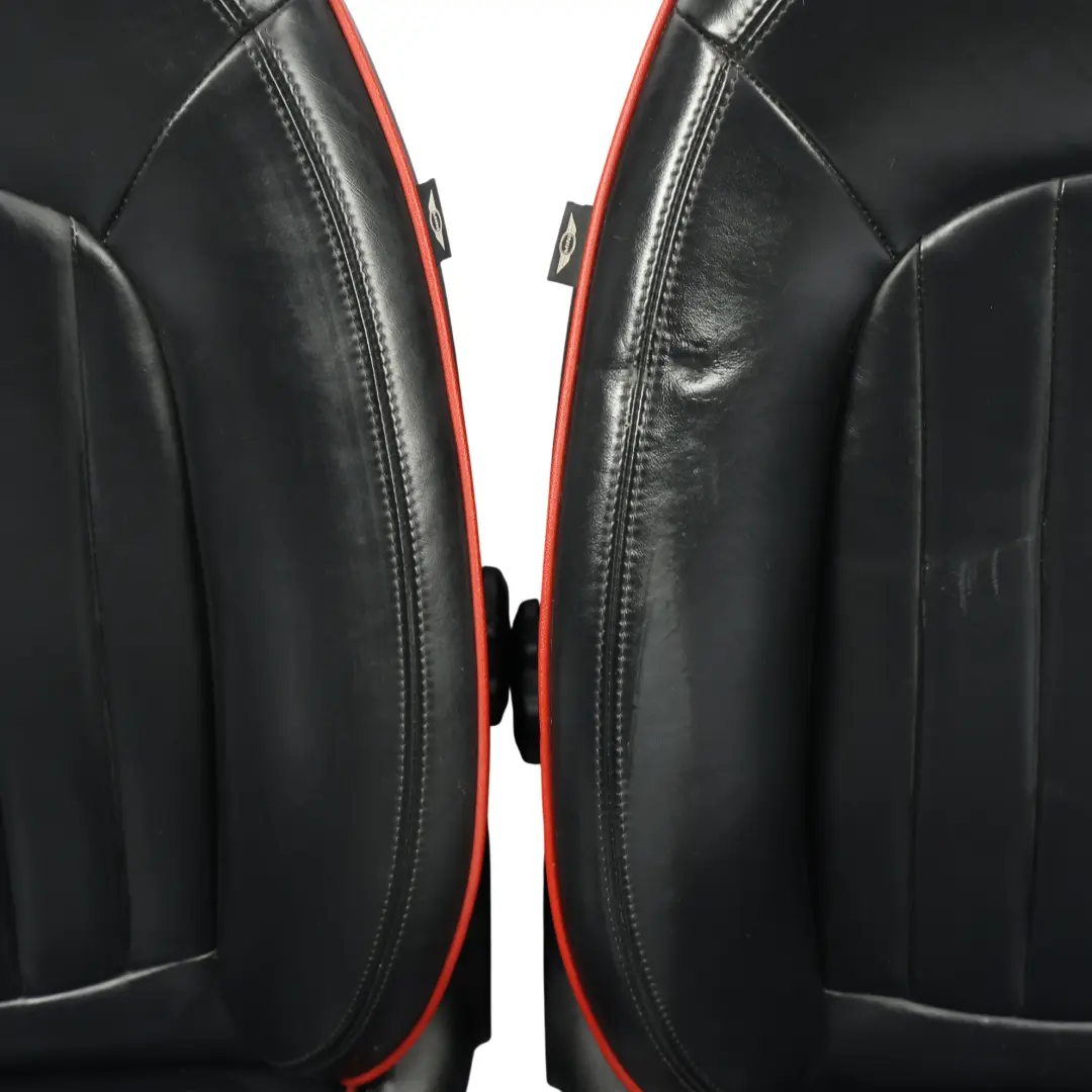 Mini Cooper R60 Seats Sport Leather Interior Heated Front Rear Carbon SET KIT - SKU R60-JCW-SEATS-LEATHER-LOUNGE-SET-T9IN - Part number R60-JCW-SEATS-LEATHER-LOUNGE-SET-T9IN