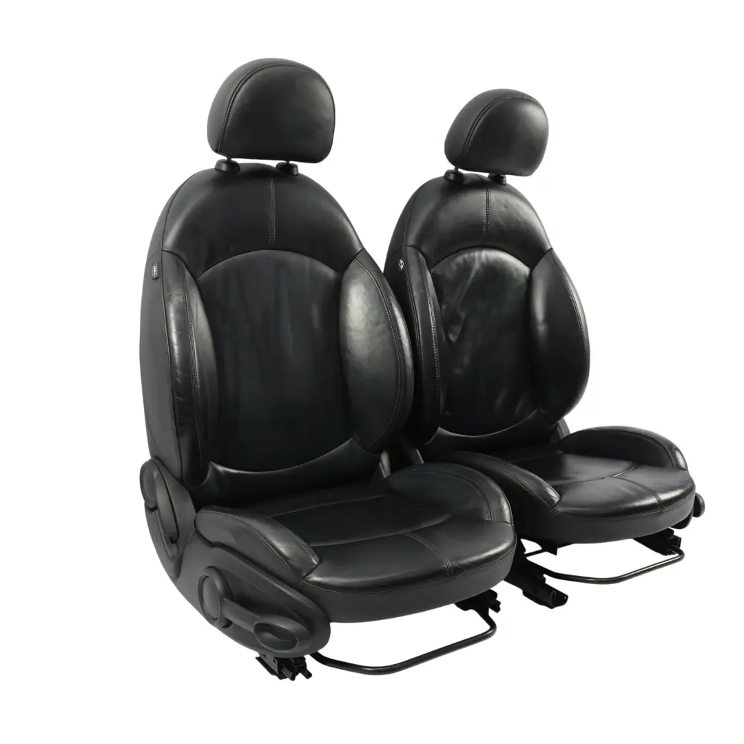 Cuero Negro Asientos Delanteros Traseros para Mini Cooper R60 Countryman Sport con número de pieza 9806611 Mini Cooper R60 Countryman Sport Cuero Negro Asientos Delanteros Traseros - SKU R60-SPORT-BLACK-LEATHER-SEATS-T6E1 - Número de pieza 9806611