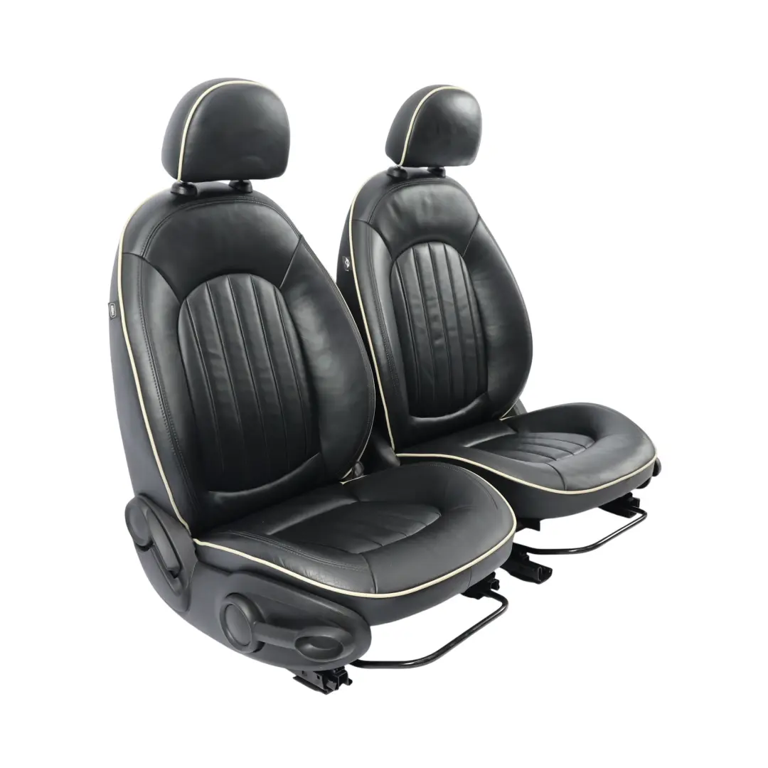 Mini Cooper R60 Countryman Komplet Foteli Sport Podgrzewane Czarne Skórzane - SKU R60-SPORT-HEATED-BLACK-LEATHER-SEATS-SET-T9E1-1 - Numer Części R60-SPORT-HEATED-BLACK-LEATHER-SEATS-SET-T9E1