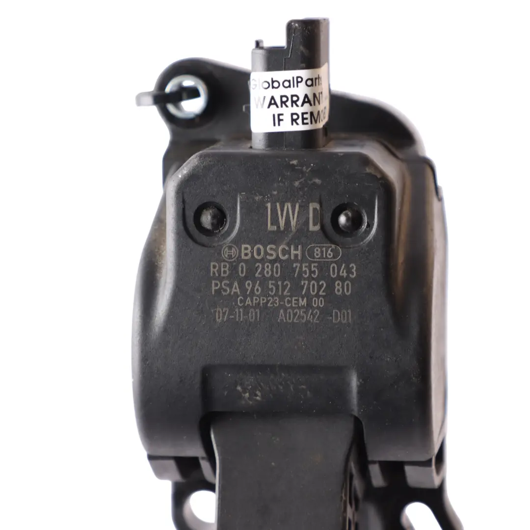 Peugeot 308 T7 Citroen C4 Electric Accelerator Throttle Gas Pedal 9651270280 - SKU RHD-1601V6 - Part number 1601V6