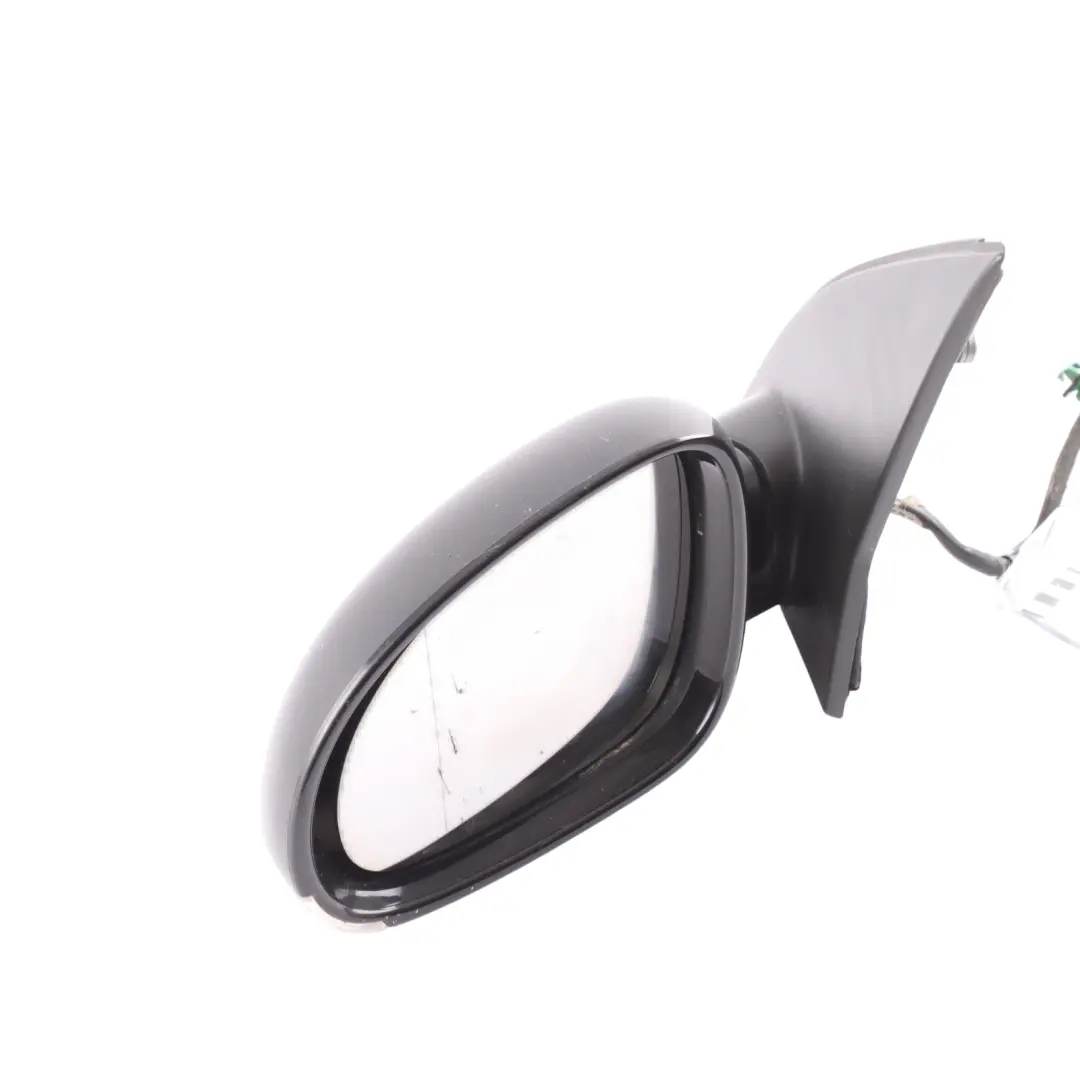 Volkswagen VW Golf Mk5 Wing Mirror Electric Left N/S Black Magic Pearl - C9Z - SKU RHD-1K2857507BM-BLM1 - Part number 1K2857507BM