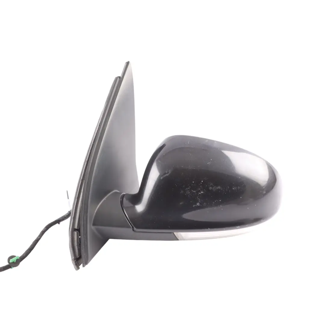 Volkswagen VW Golf Mk5 Wing Mirror Electric Left N/S Black Magic Pearl - C9Z - SKU RHD-1K2857507BM-BLM1 - Part number 1K2857507BM