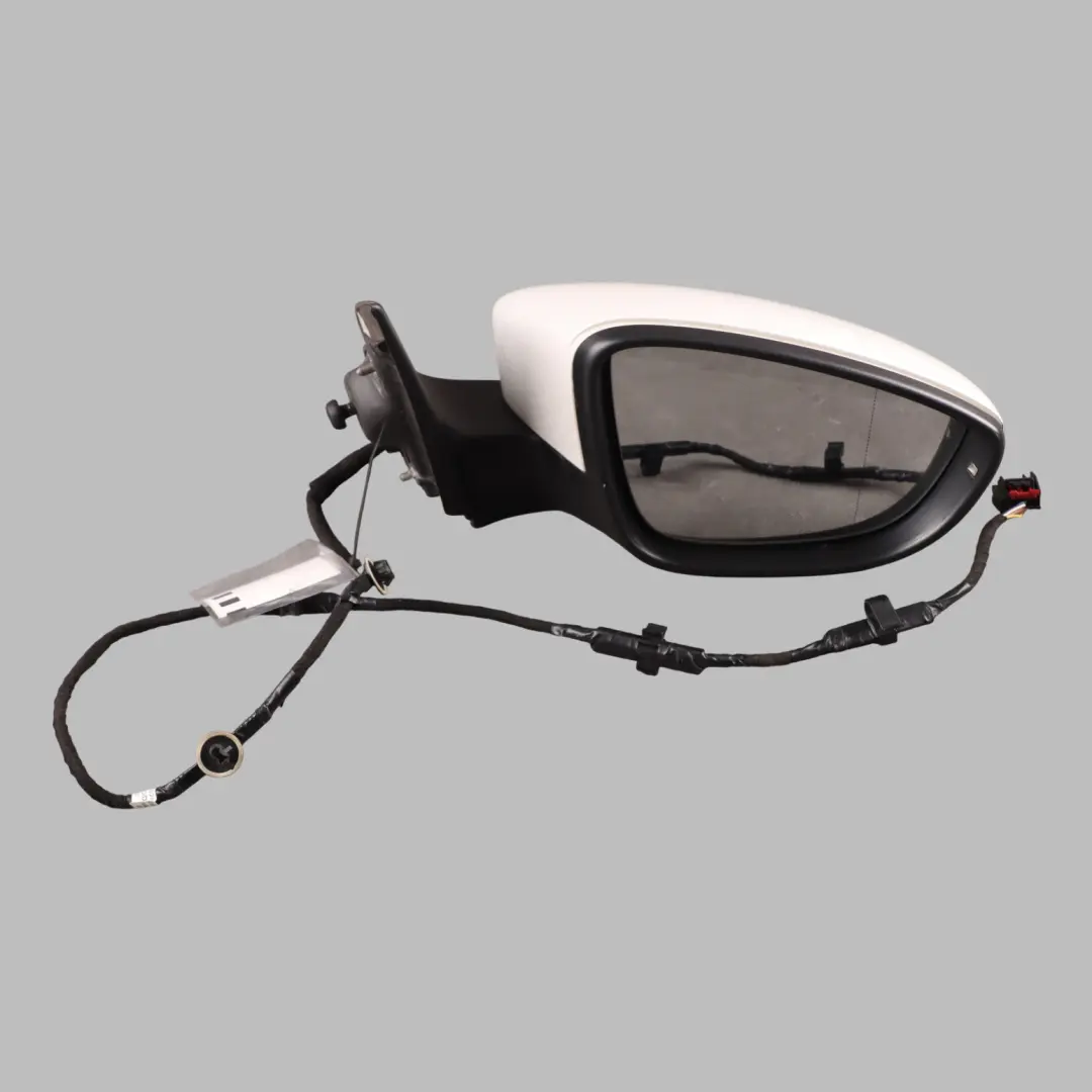 Volkswagen VW Scirocco Mk3 Door Wing Mirror Heated Right O/S Candy White - B9A - SKU RHD-1K8857508P-CAN-1 - Part number 1K8857508P-CAN